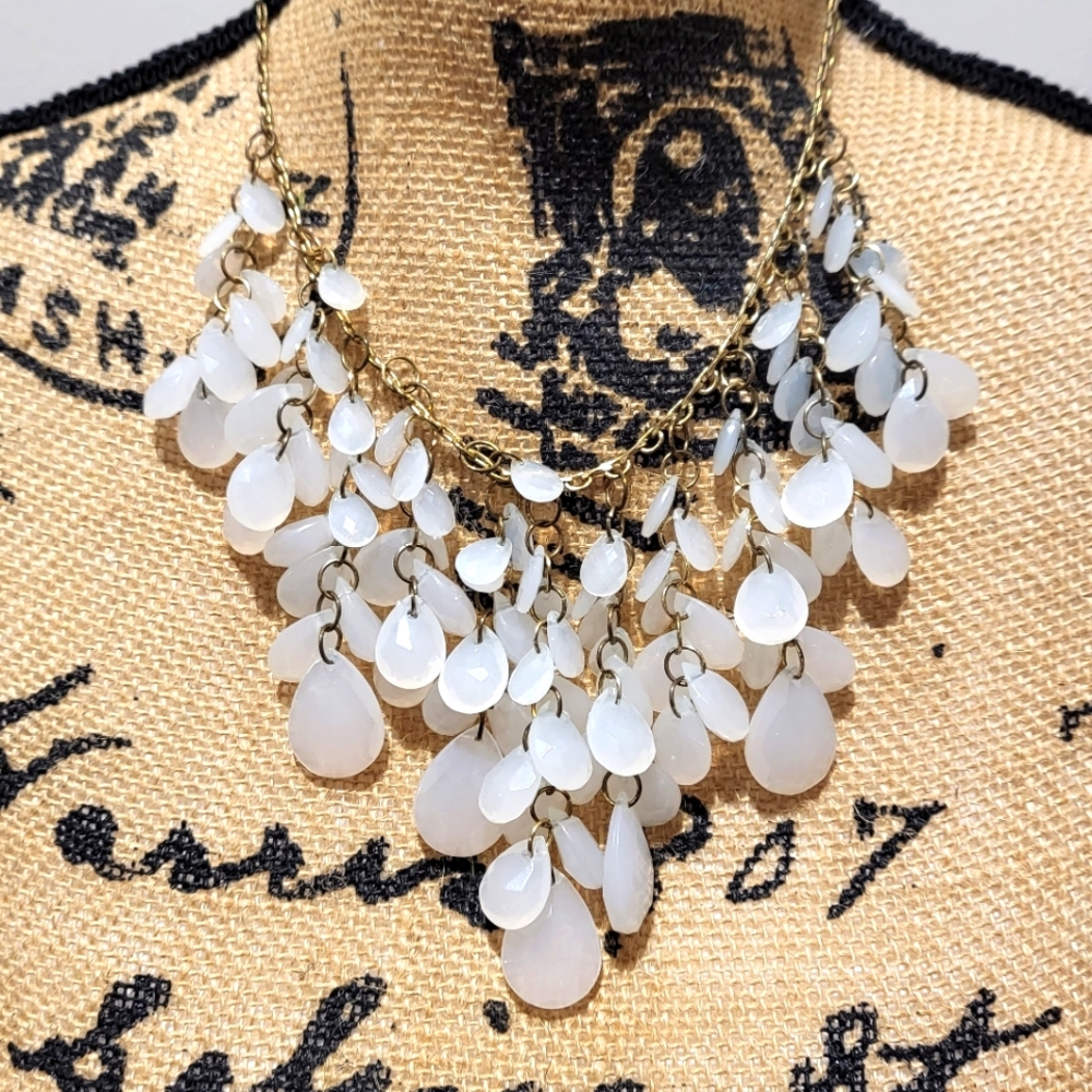 Gold statement necklace